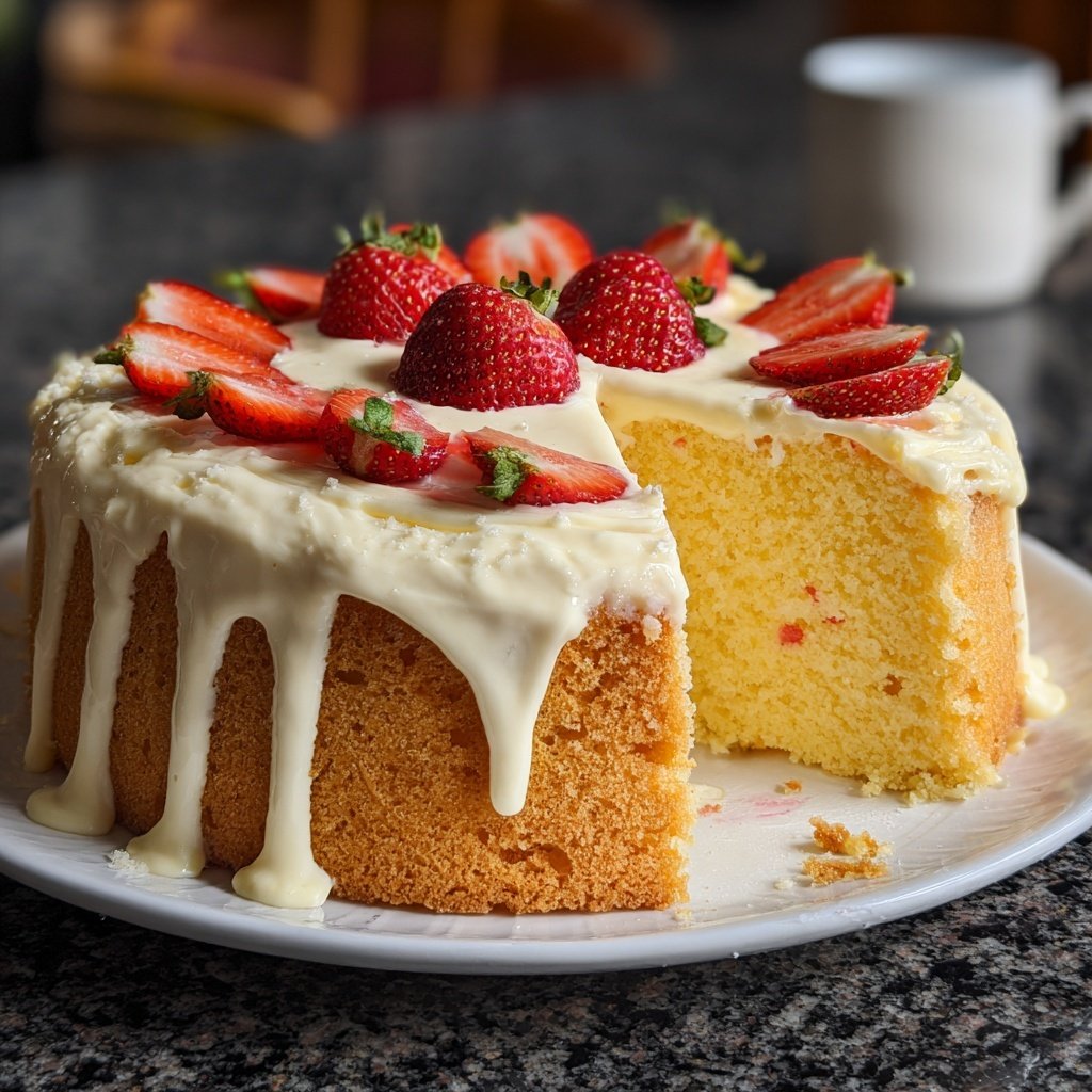 Dessert Vanilla Sponge Cake