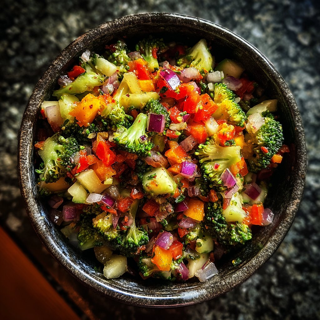Broccoli and Apple Salsa
