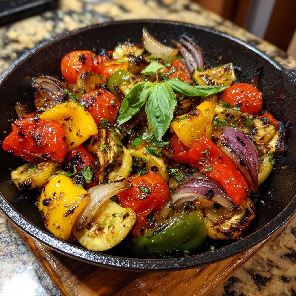 Healthy Lemon Herb Grilled Veggies