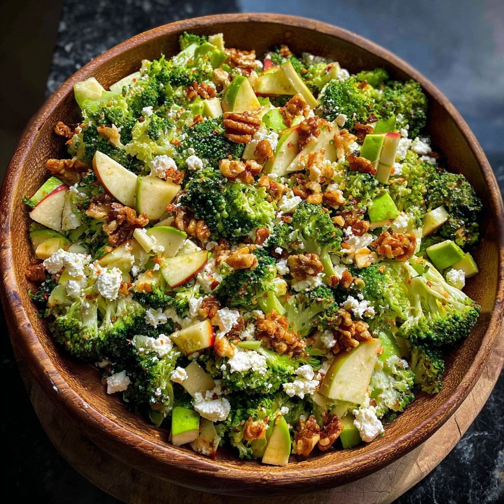 Broccoli Apple Feta Salad