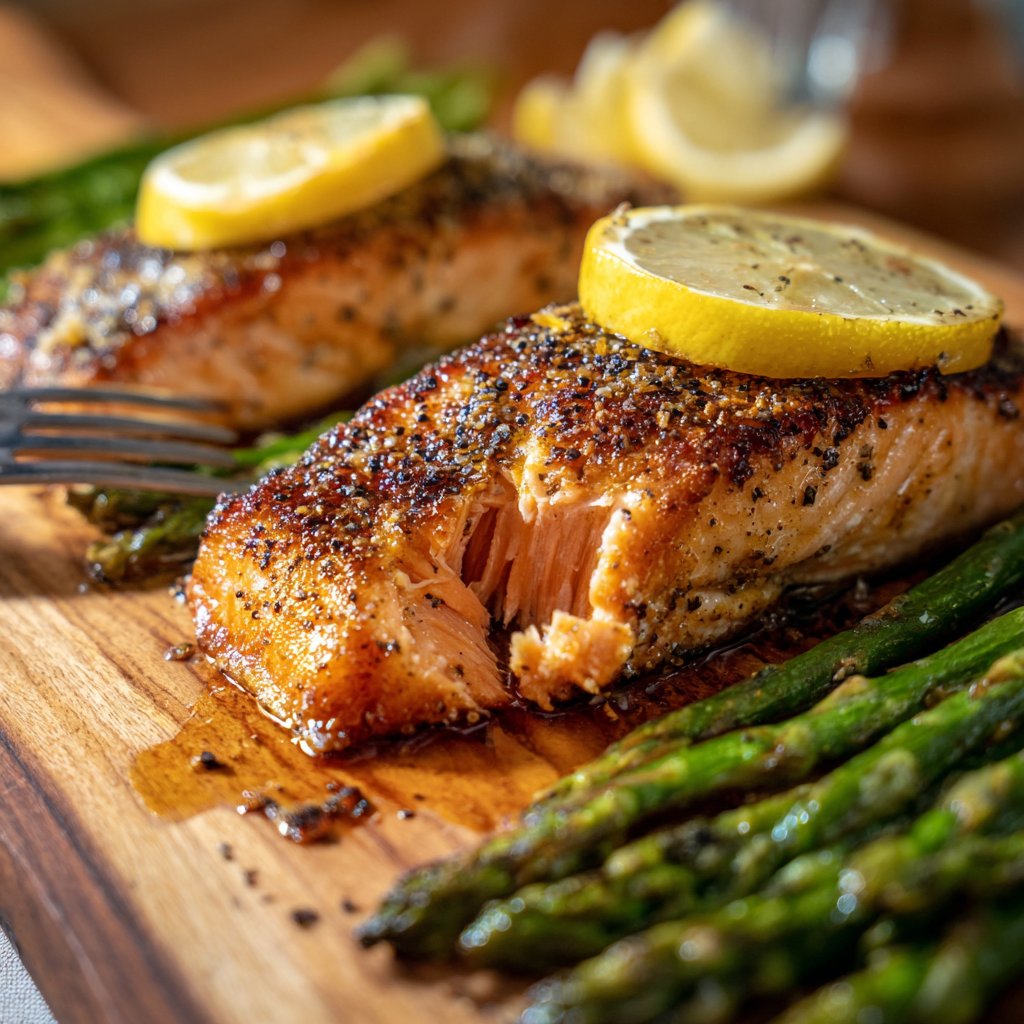 Sizzling Salmon and Asparagus