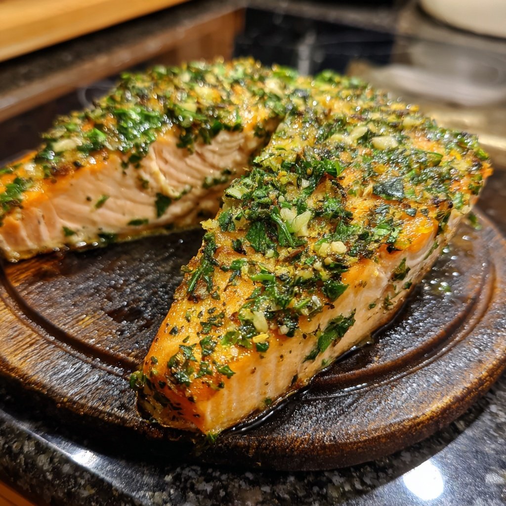 Oven-Baked Salmon with Lemon Rind