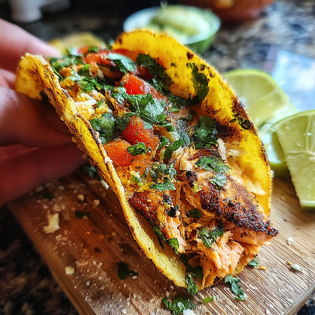 Grilled Salmon Lime Tacos