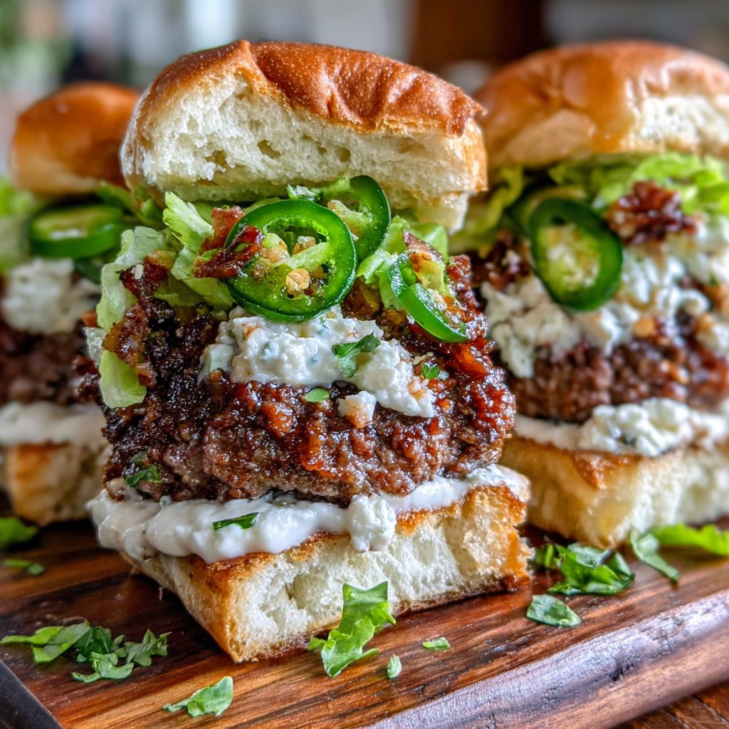 Spicy Feta Hamburger Sliders